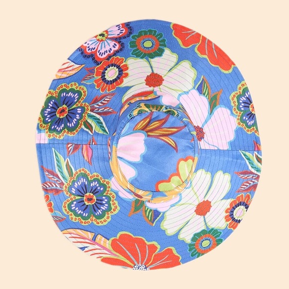 NWT FARM Orange Blooming Garden Hat - Picture 2 of 5